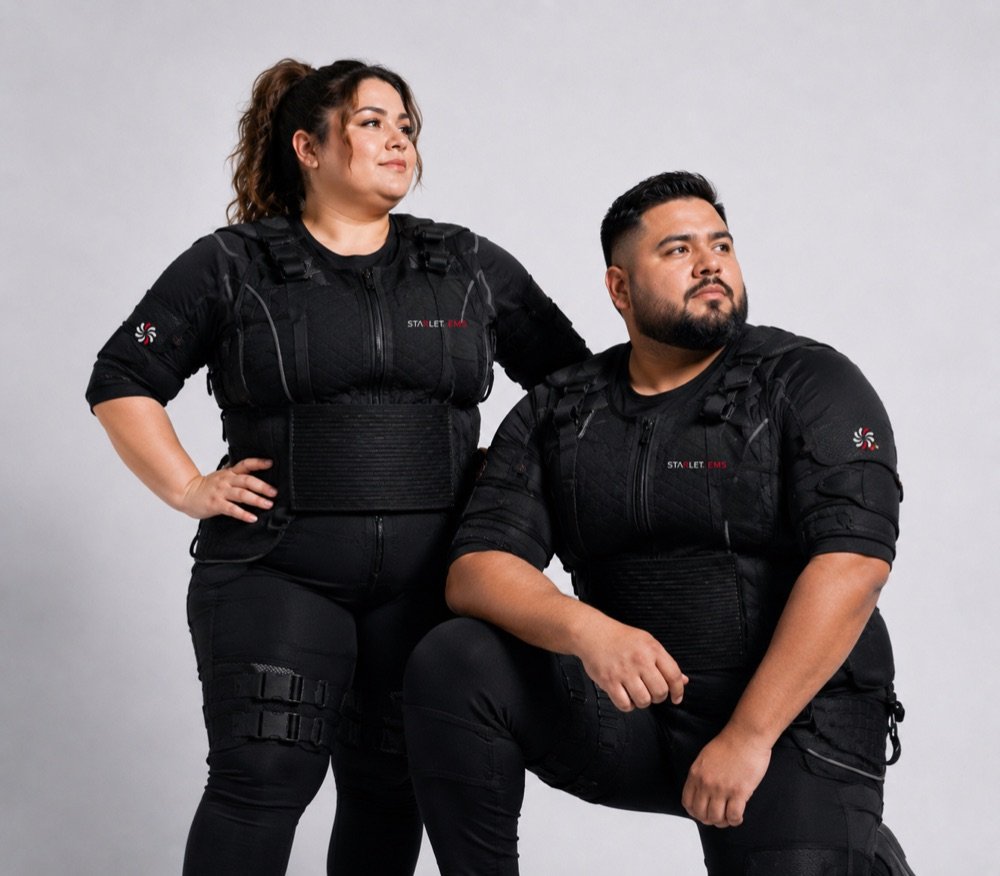 Starlet EMS clients of different body types training together